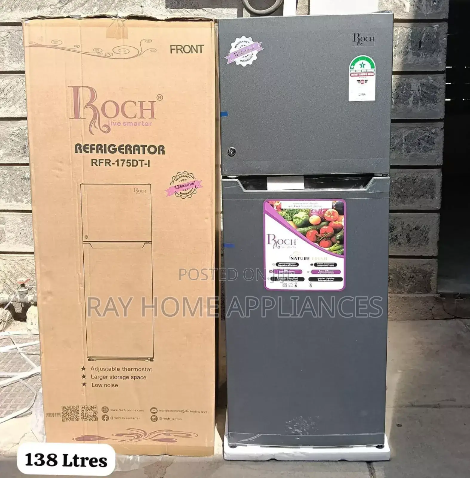 Roch RFR-175-Dt-I 2 Sdoor (138 Litres )