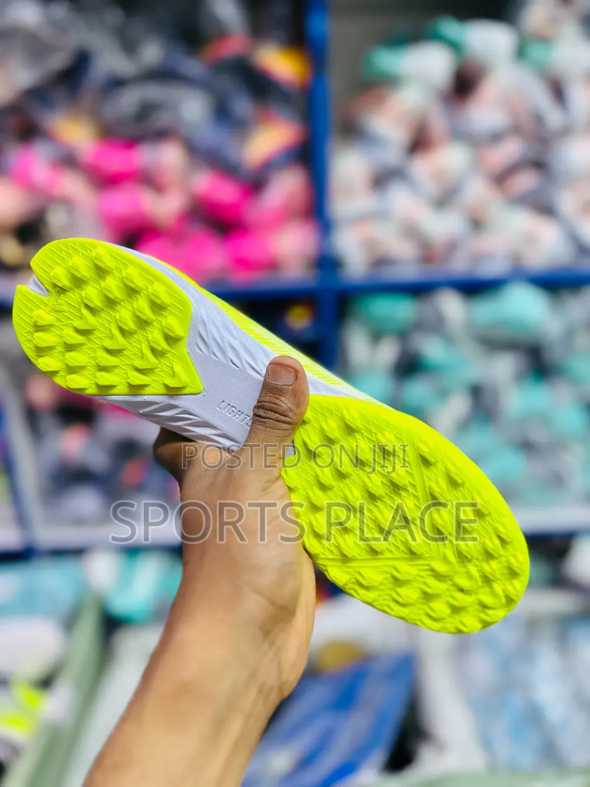Adidas Neon Green F50 Laceless Ag Trainers No