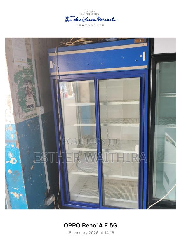 Blue Display Counter in Good Working Condition