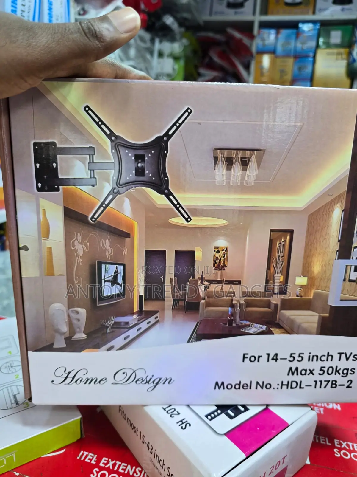 Universal Full Motion Tv Mount 14–55 Inch 50kg