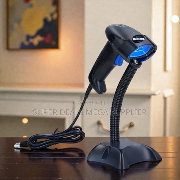 Omnidirectional 1d Handheld Laser Barcode Scanner Hands Free