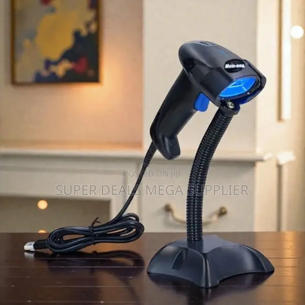 Omnidirectional 1d Handheld Laser Barcode Scanner Hands Free
