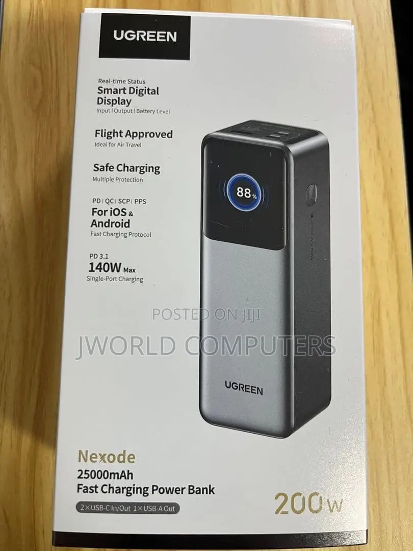 Ugreen 25000mah 200w Fast Charging Power Bank - Pb722