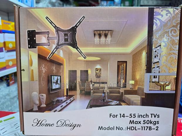 Adjustable Tv Wall Mount 14–55” Steel Bracket - thumbnail 4