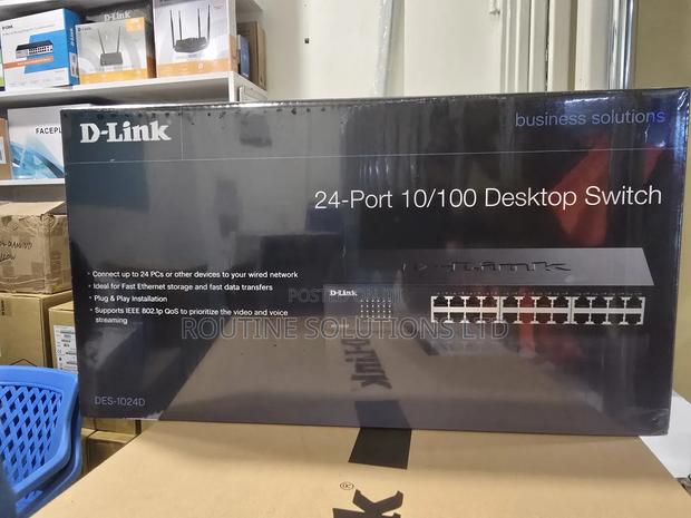 Dlink 24port Rackmount Switch 10/100mbps Des-1024d - main view