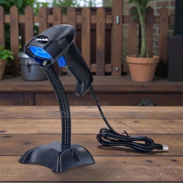Space Saving 1d Handheld Barcode Scanner With Hands Free Stand
