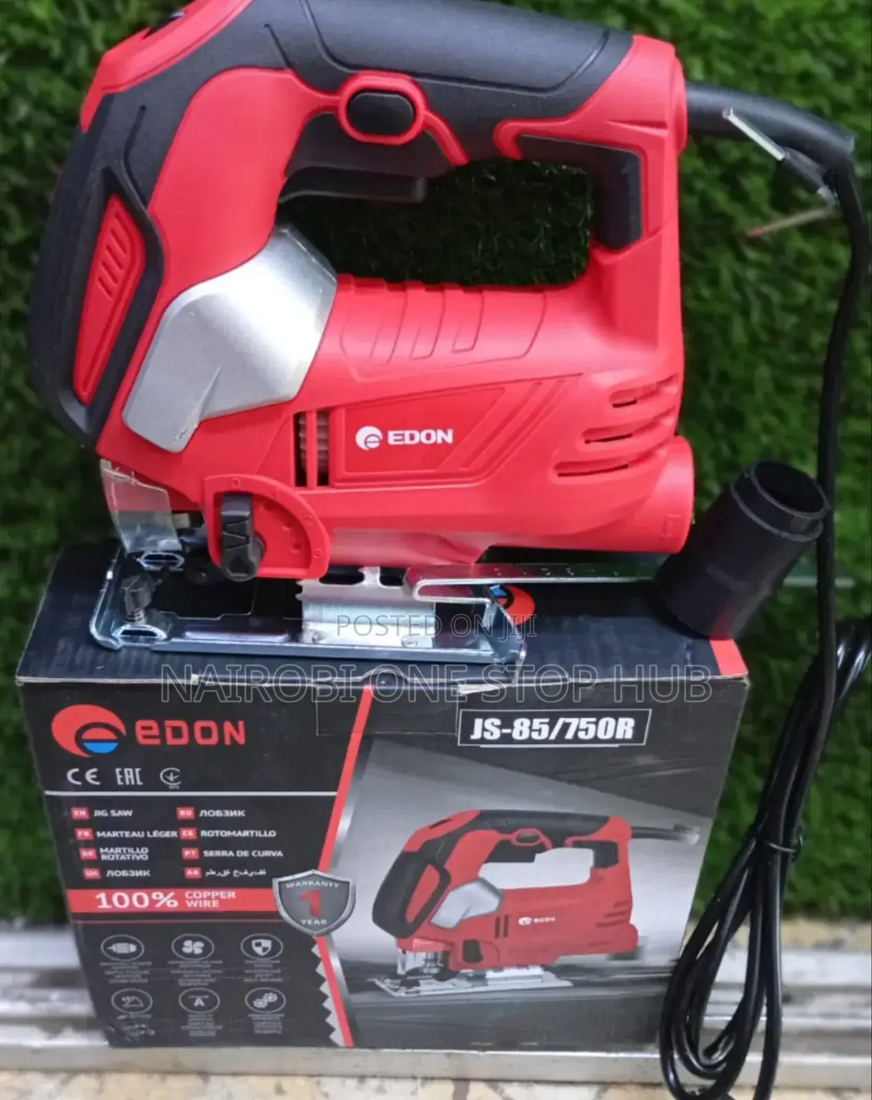 Edon 750w Jig Saw – Dust Extraction Guide Ruler Included