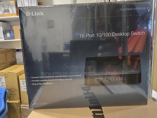 Dlink 16port Des-1016a Desktop Switch - main view