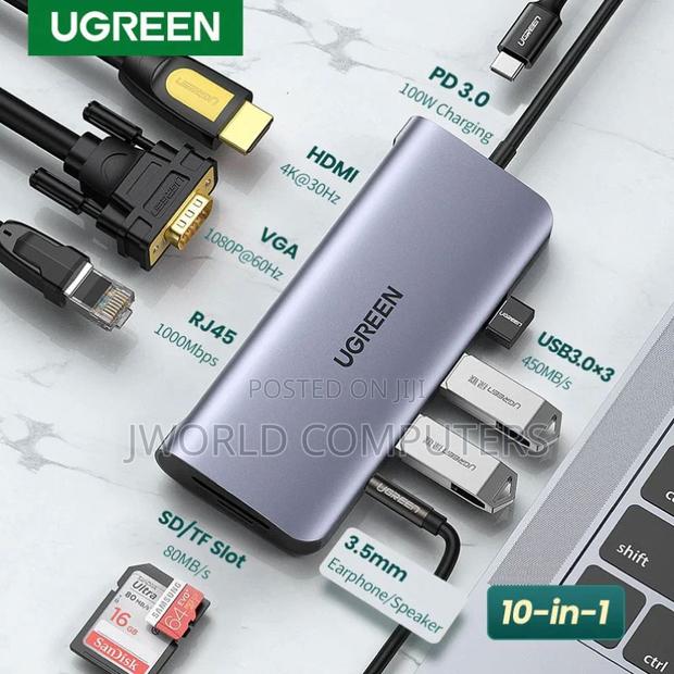 Ugreen 10-in-1 Usb-C Multifunction Adapter - Cm639 - thumbnail 2