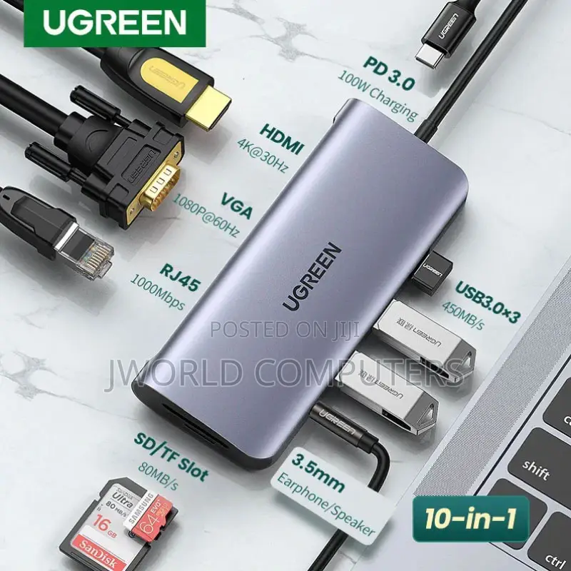 Ugreen 10-in-1 Usb-C Multifunction Adapter - Cm639