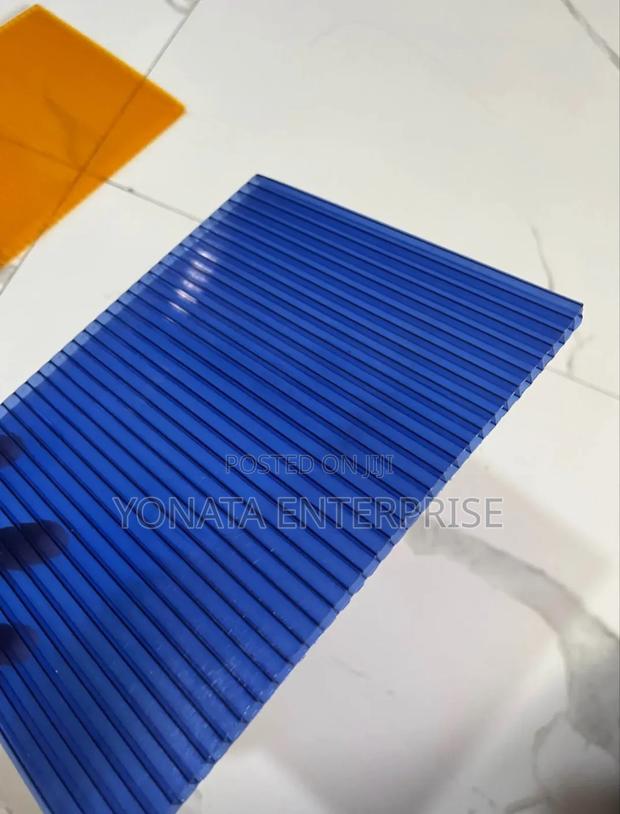 Blue Double-Wall Polycarbonate Sheet 8mm Available