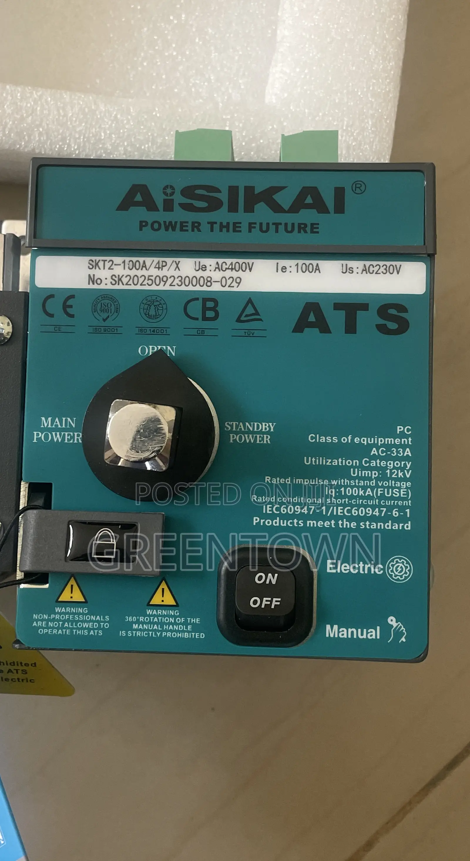 100a Automatic Transfer Switch (Ats) – Reliable Power Changeover