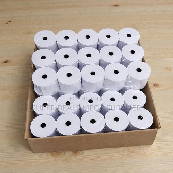 50x 80mm Thermal Paper Rolls Minimal Static Build Up Feature