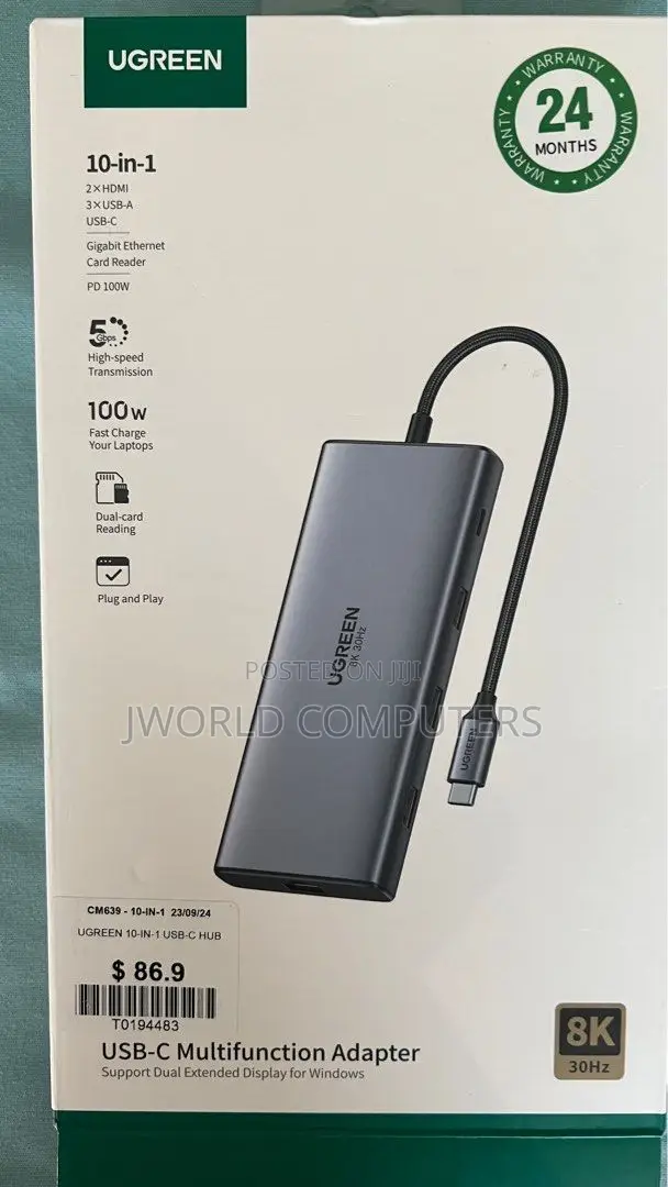 Ugreen 11-in-1 Usb-C Multifunction Adapter - Cm639