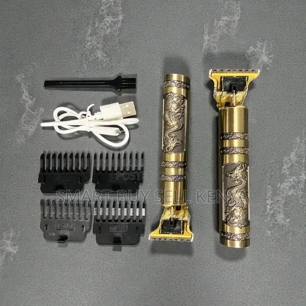 Golden Usb Vintage T9 Hair Cutting Hair Clipper Shaver