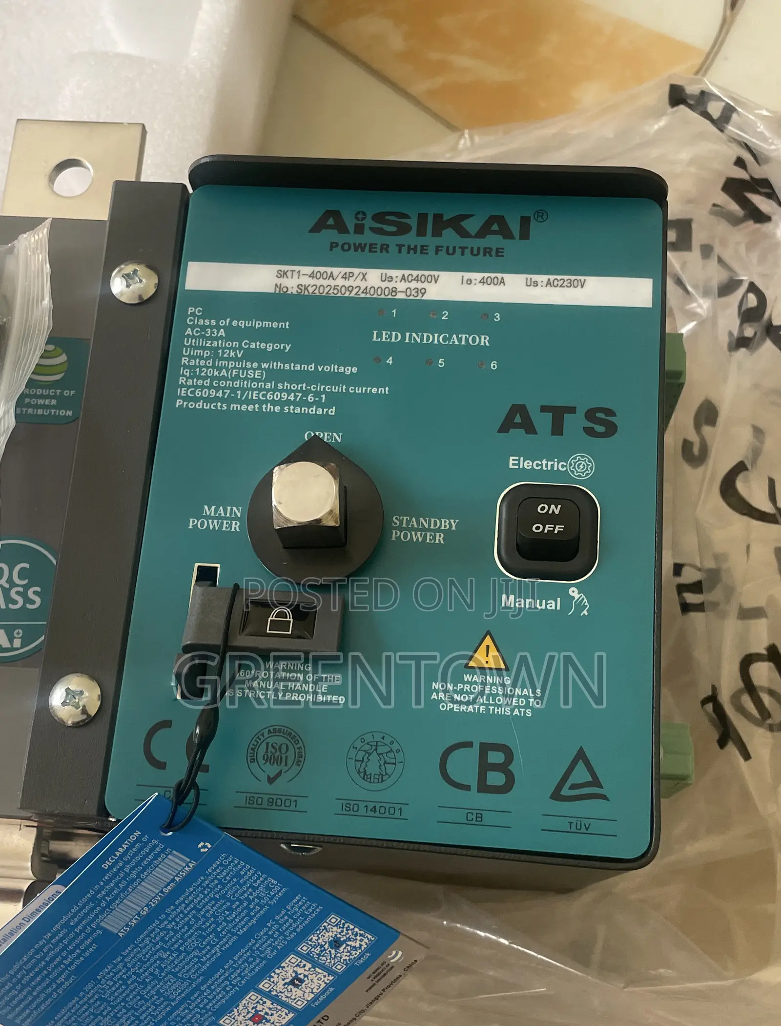 Aisikai 400a Automatic Transfer Switch (Ats)