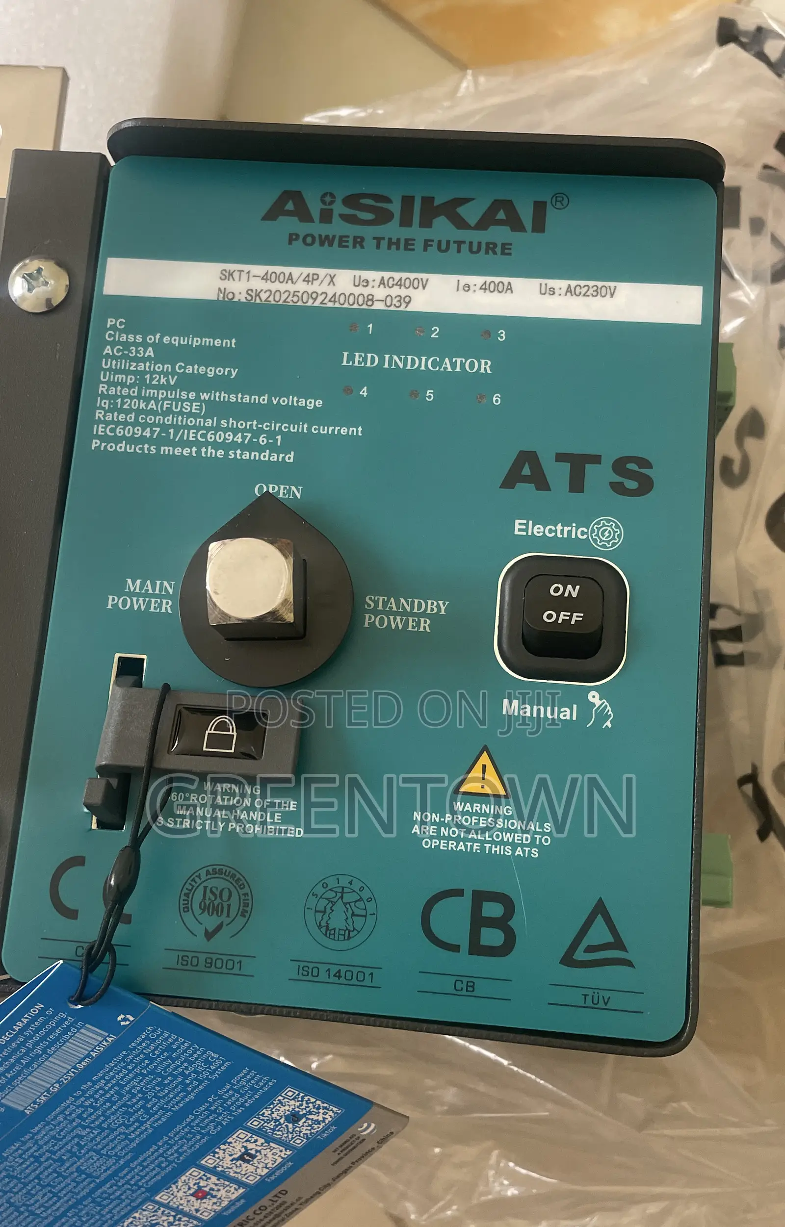Aisikai 400a Automatic Transfer Switch (Ats)