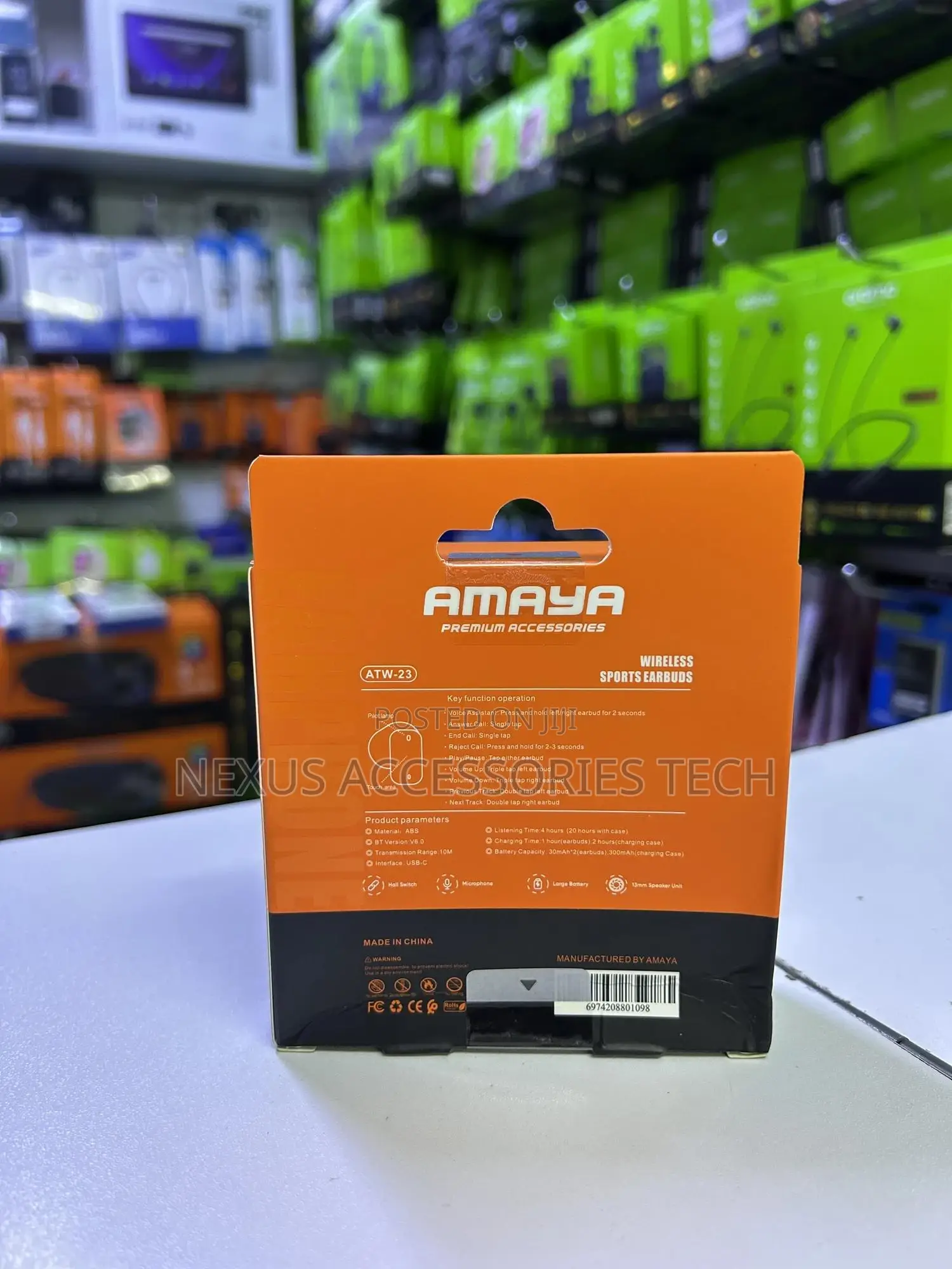 Amaya Atw-23 True Wireless Earbuds-20h Playtime
