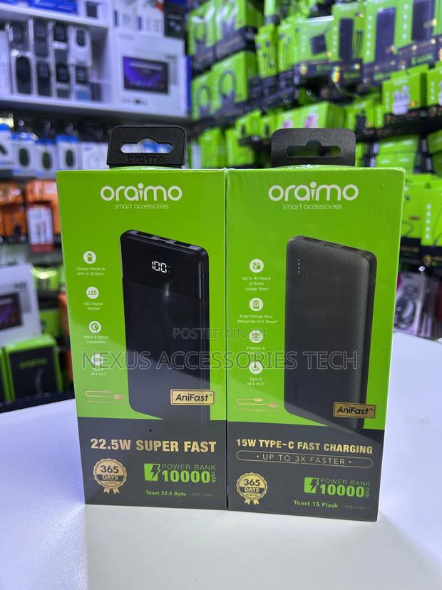 Oraimo15w Fast Charging Power Bank/Type-C/Original - thumbnail 2