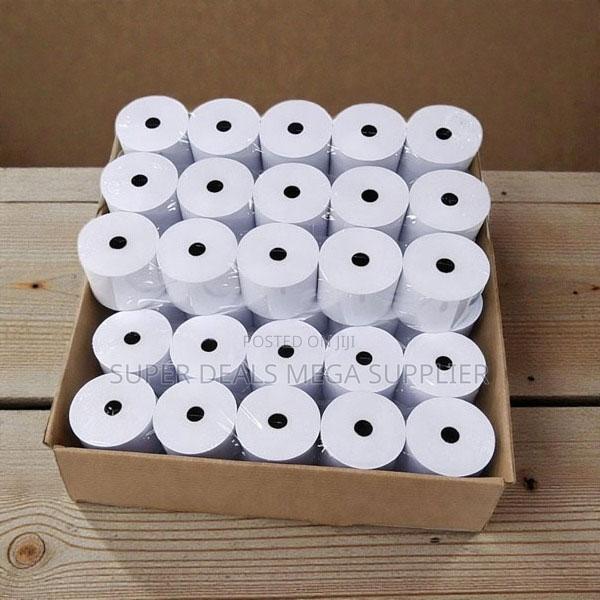 50x 80mm Thermal Paper Rolls Lint Free Paper for Smooth Printing