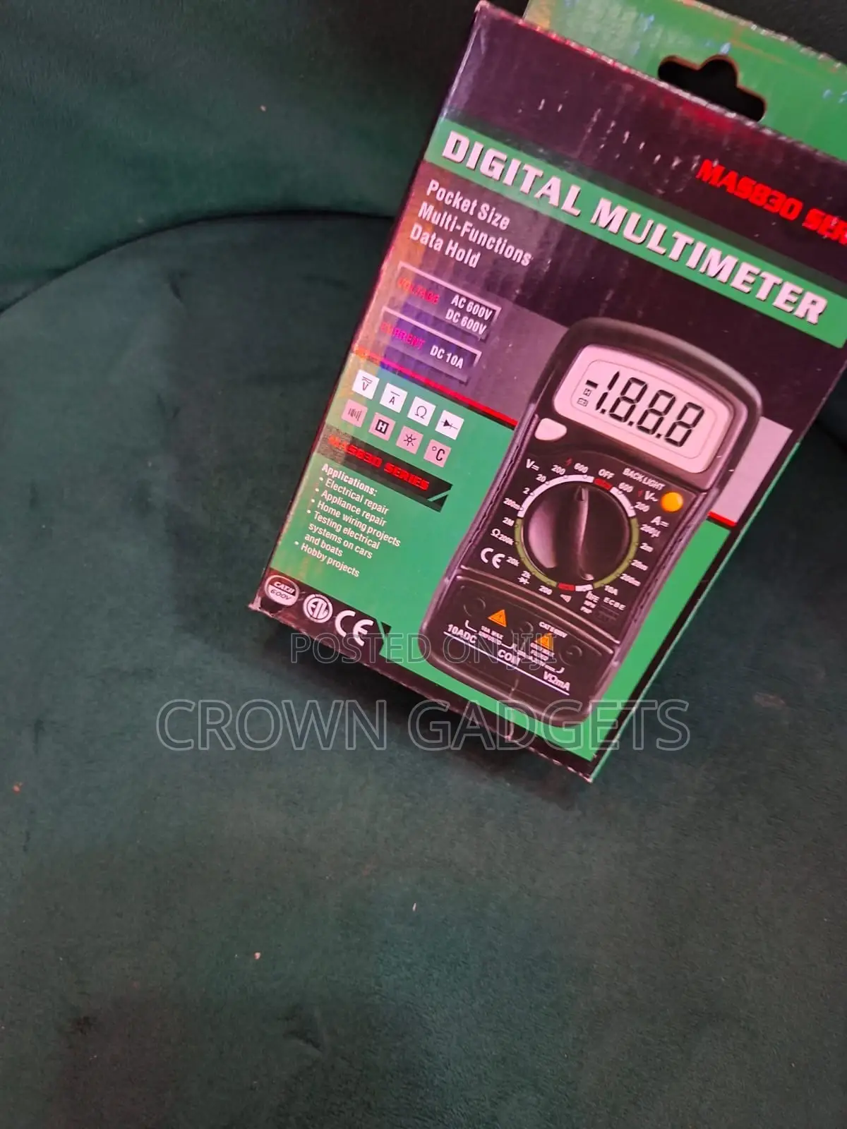 Mastech Mas830 / Mas830l Digital Multimeter Compact, Pocket-sized Tool