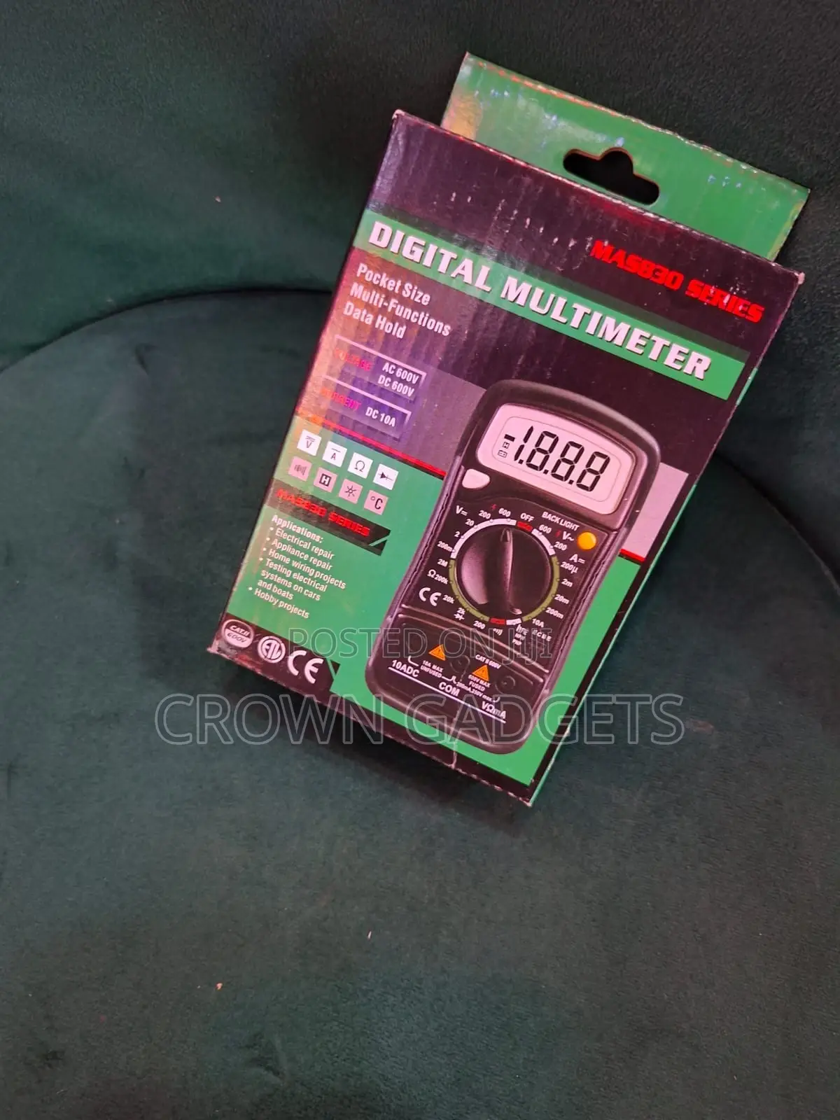 Mastech Mas830 / Mas830l Digital Multimeter Compact, Pocket-sized Tool