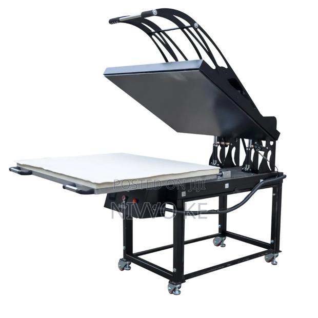 A0 80×100cm Flatbed Heat Press Machine for Large-Format Printing