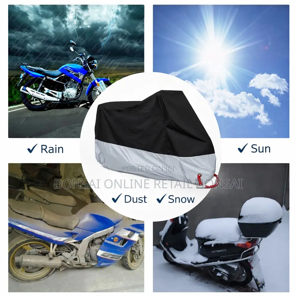 Motorcycle Cover Xl Rainproof Sunproof Dustproof All-Season Protection