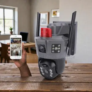 Human Movement Detection Electric 4g PTZ Dual Lens Security Camera