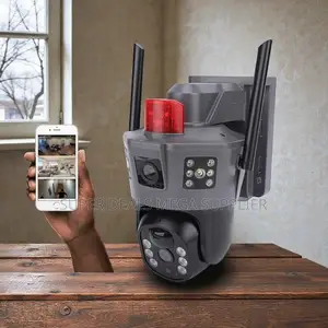 Full Color Night Vision Electric 4g PTZ Dual Lens Security Camera