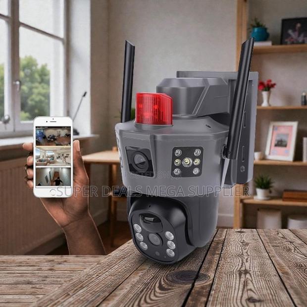Ip66 Rated Water Proof Electric 4g PTZ Dual Lens Security Camera