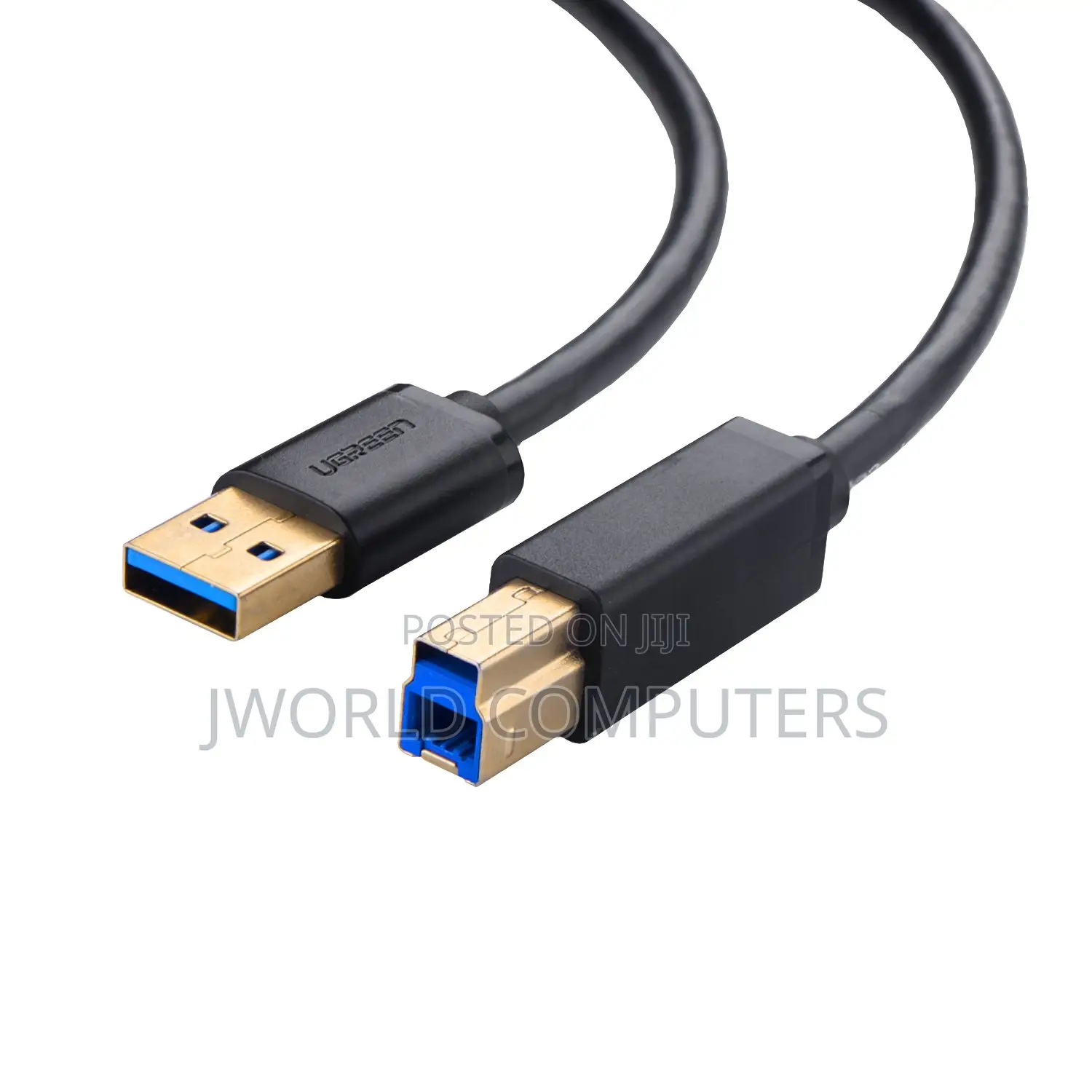 Ugreen Usb-a 2.0 Am to Bm Print Cable 1.5m (Black) - Us135
