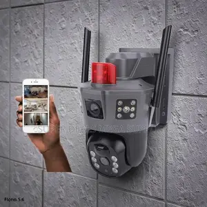 Two Way Audio Communication Electric 4g PTZ Dual Lens Camera