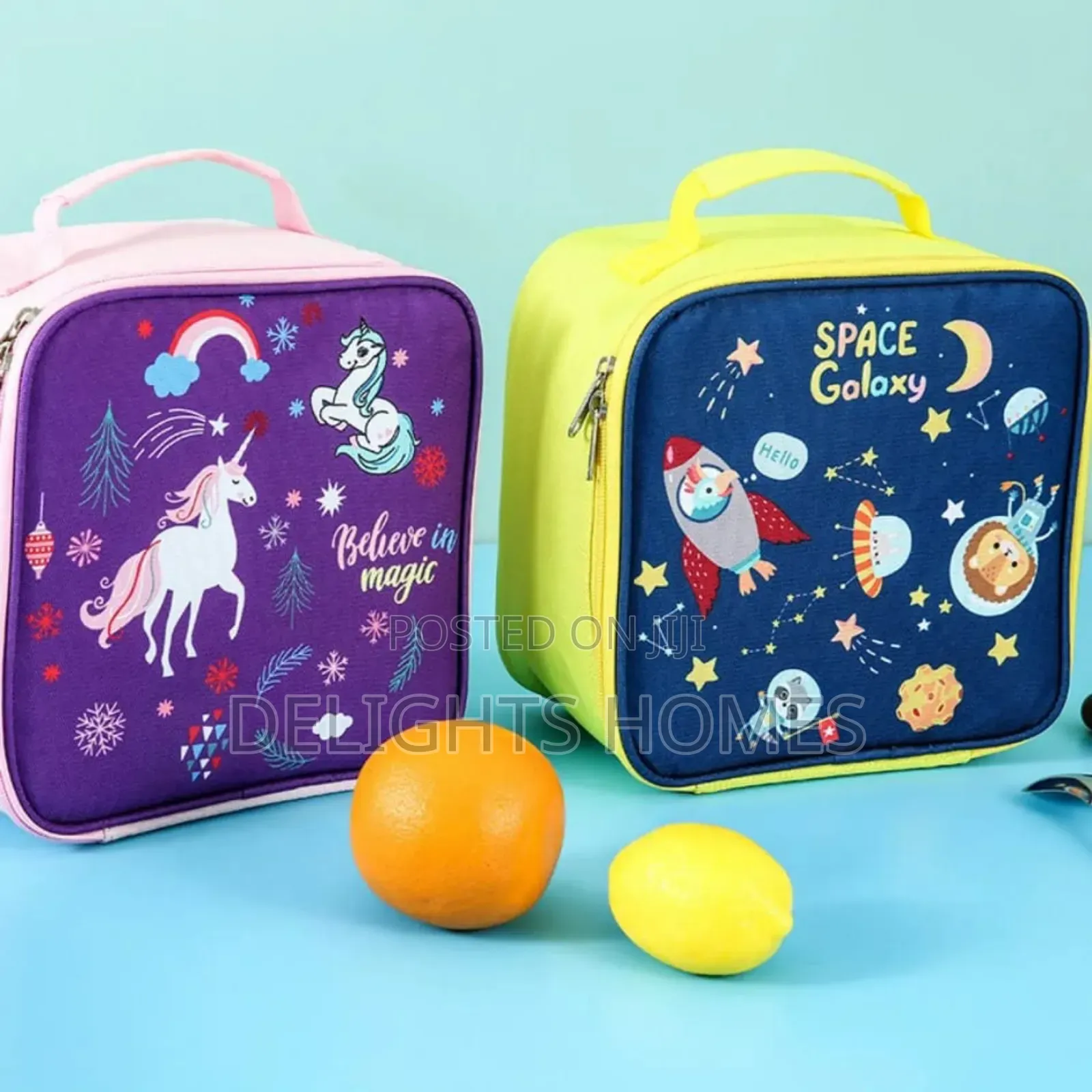 3pcs Girls and Boys Unicorn Lunchbag-St