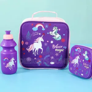 3pcs Girls and Boys Unicorn Lunchbag-St