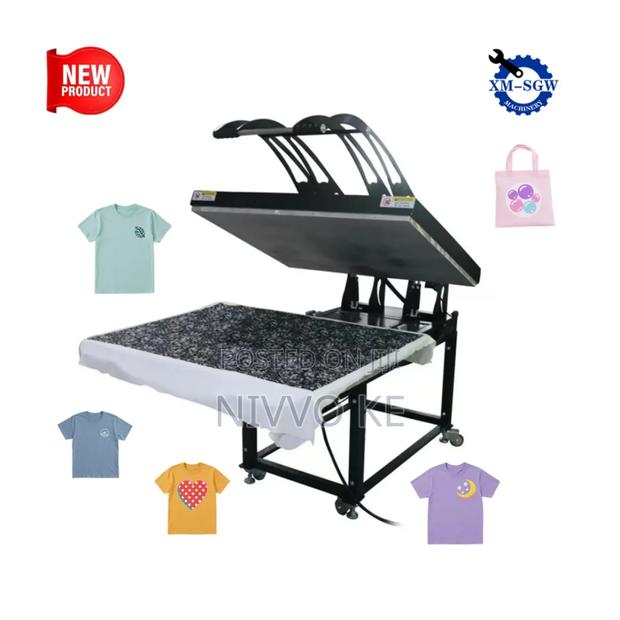A0 80×100cm Large Surface Flat Heat Press for Textile Printing - thumbnail 3