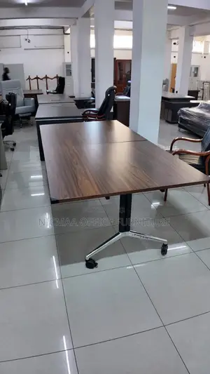 2.4m Premium Wood-Grain Surface Conference Table