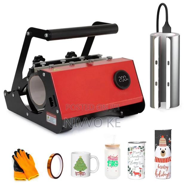 Cylindrical Heat Press Machine for Custom Tumbler Printing