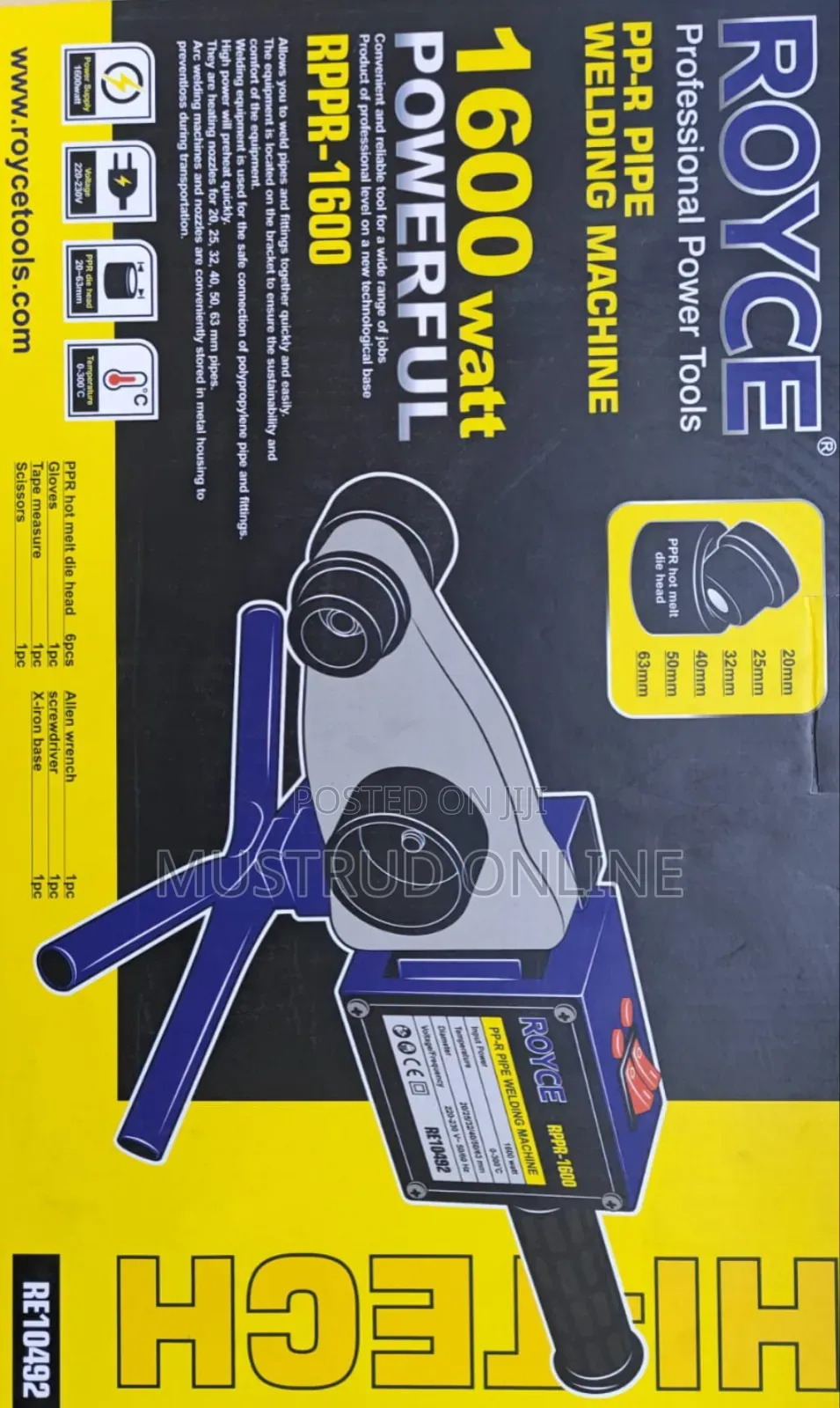Royce PPR Pipe Welding Machine 1600w