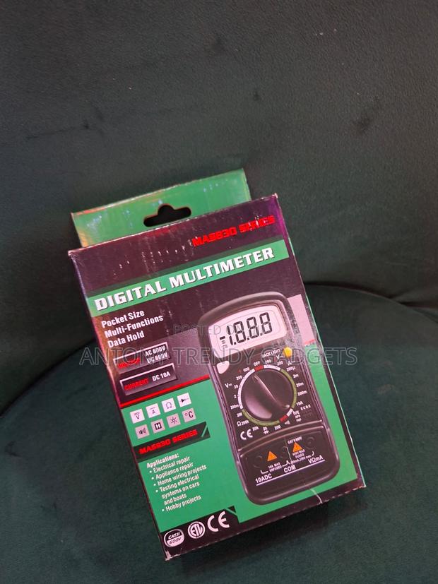 Mas830l Compact Digital Multimeter For Home & Diy Use