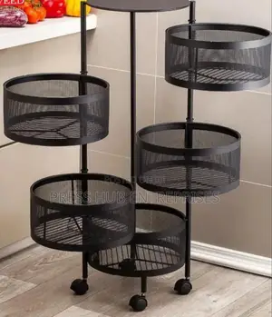 Kitchen Storage Rack on Rolling Wheel