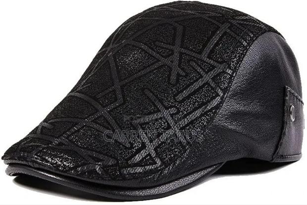 Beret Leather Stylish Hats - thumbnail 2