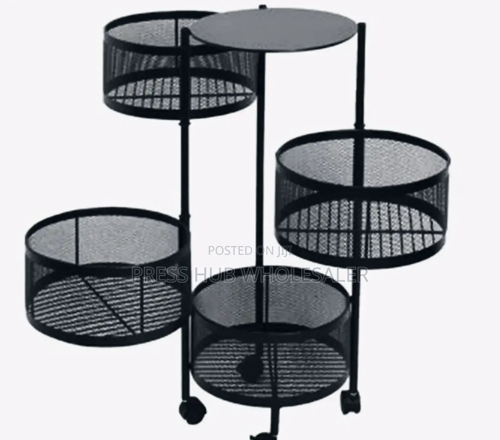 Kitchen Storage Rack on Rolling Wheel: 