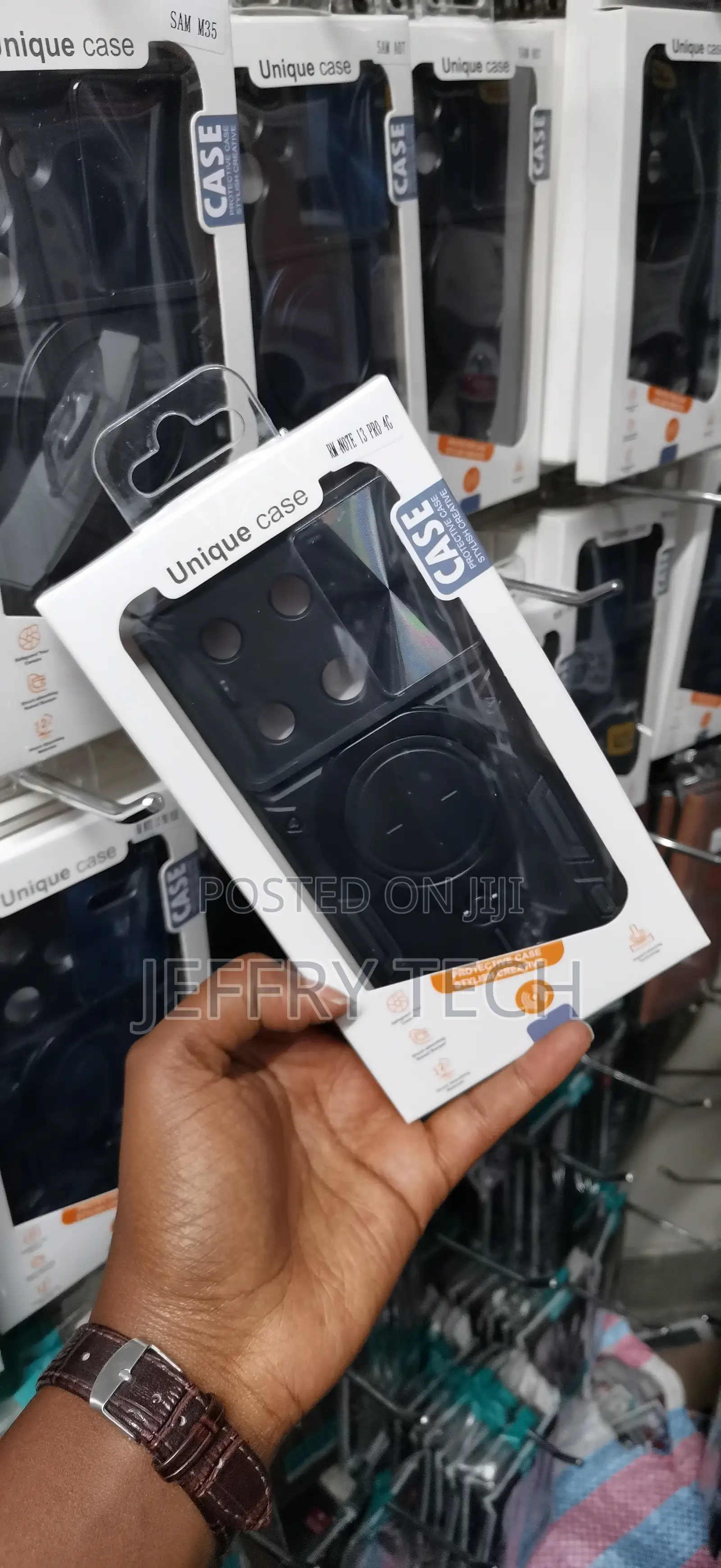 Ephoou Xiaomi Redmi Note 13 Pro 4g Magnetic Ring Kickstand Armor Case