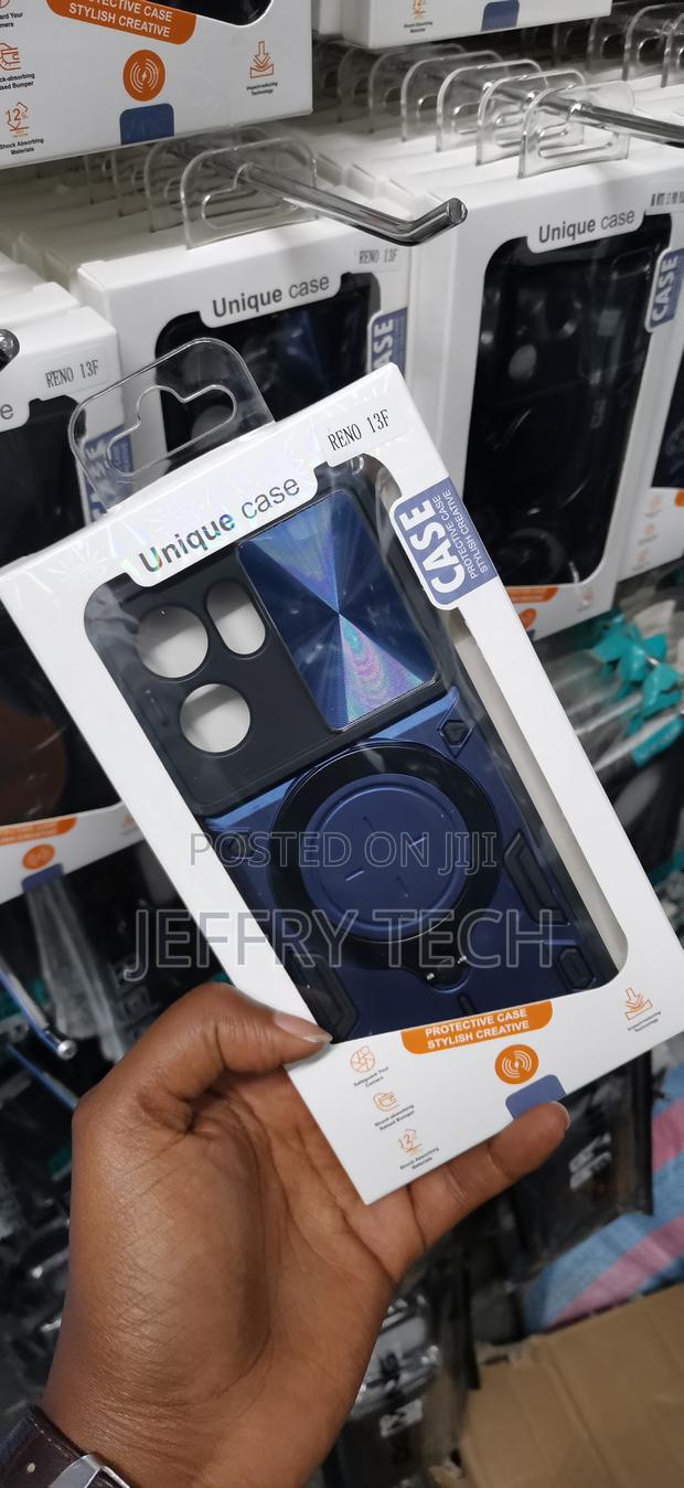 Verty Redmi Note 13f Slide Camera Armor Magnetic Ring Stand Cover - thumbnail 3