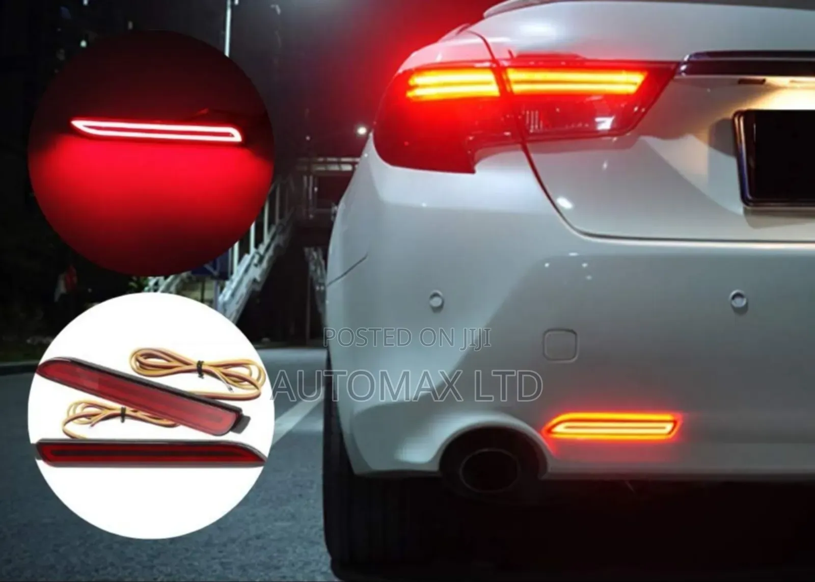 Toyota Mark X, Grx130/135, Rear Bumper Led Reflectors (Pair)