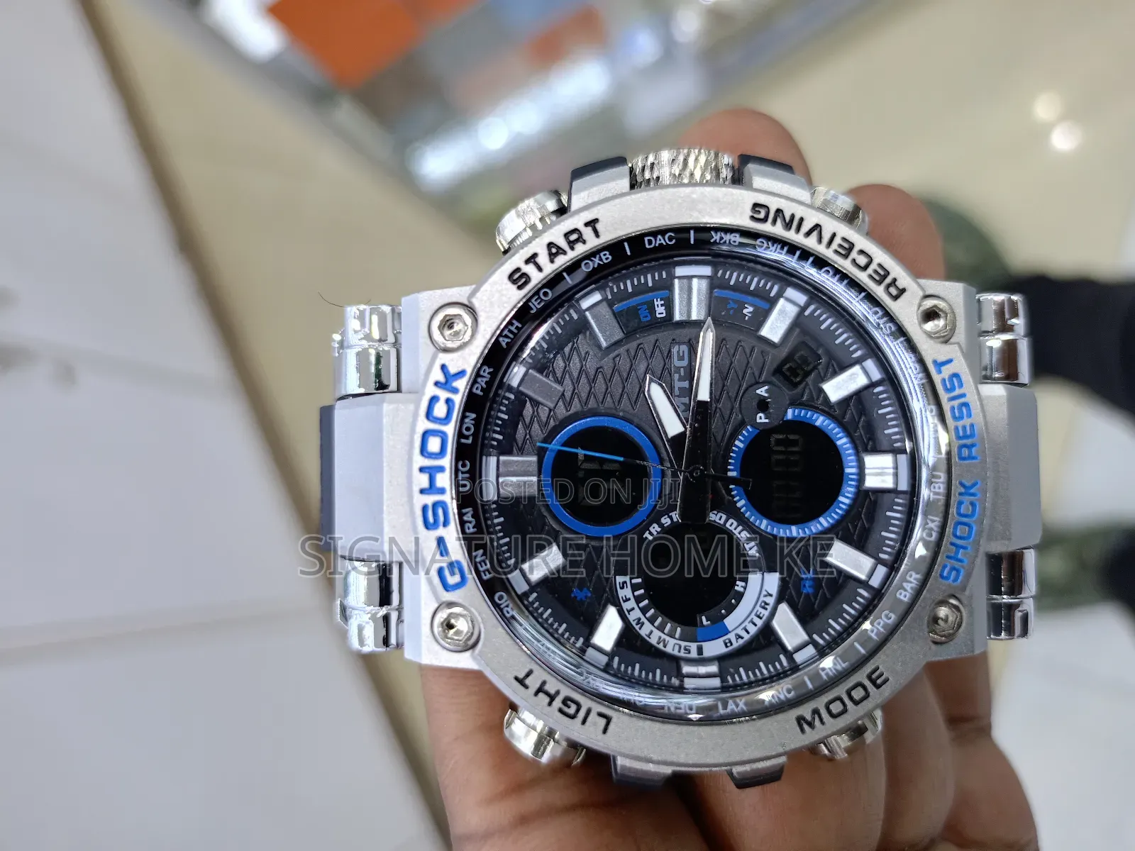 G Shock Watch- Silver