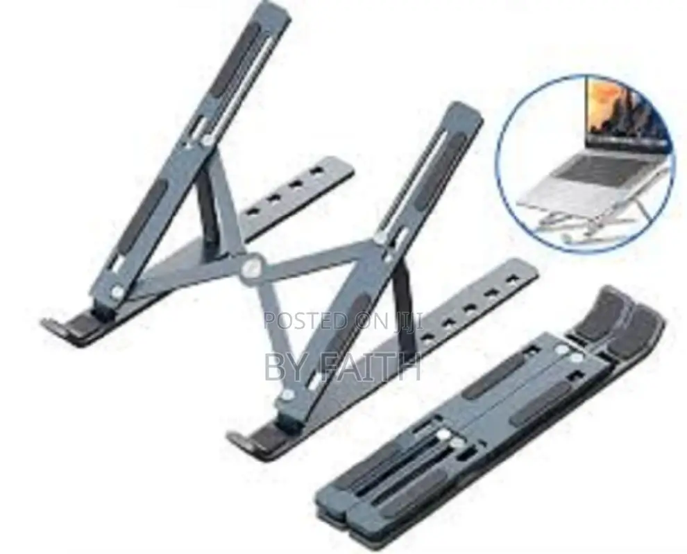 18" Metallic Laptop Stand : Adjustable
