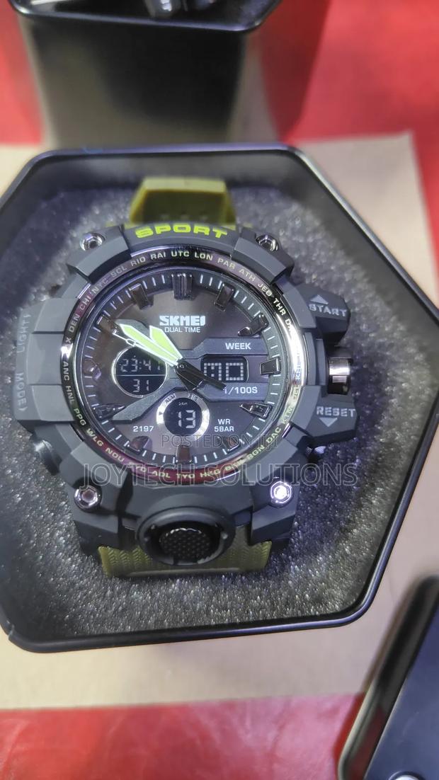 Sports Watch Analog-Digital Display Multi Function Military Led . - thumbnail 3