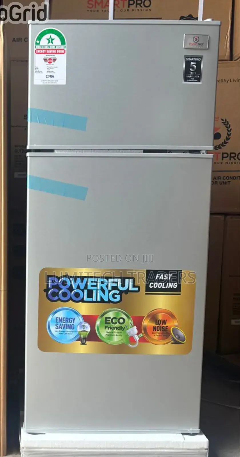Smartpro 95litres Double Door Fridge